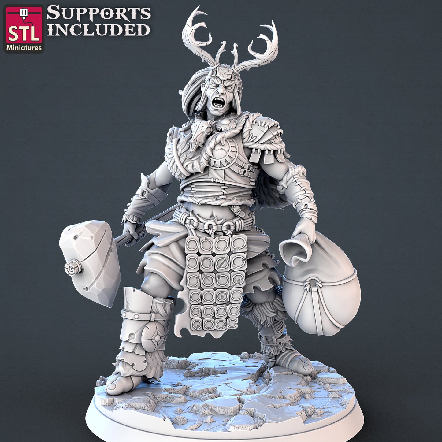 Frost Giant - Tabletop  miniature - Fantasy - 32mm - D&D  Resin Miniature