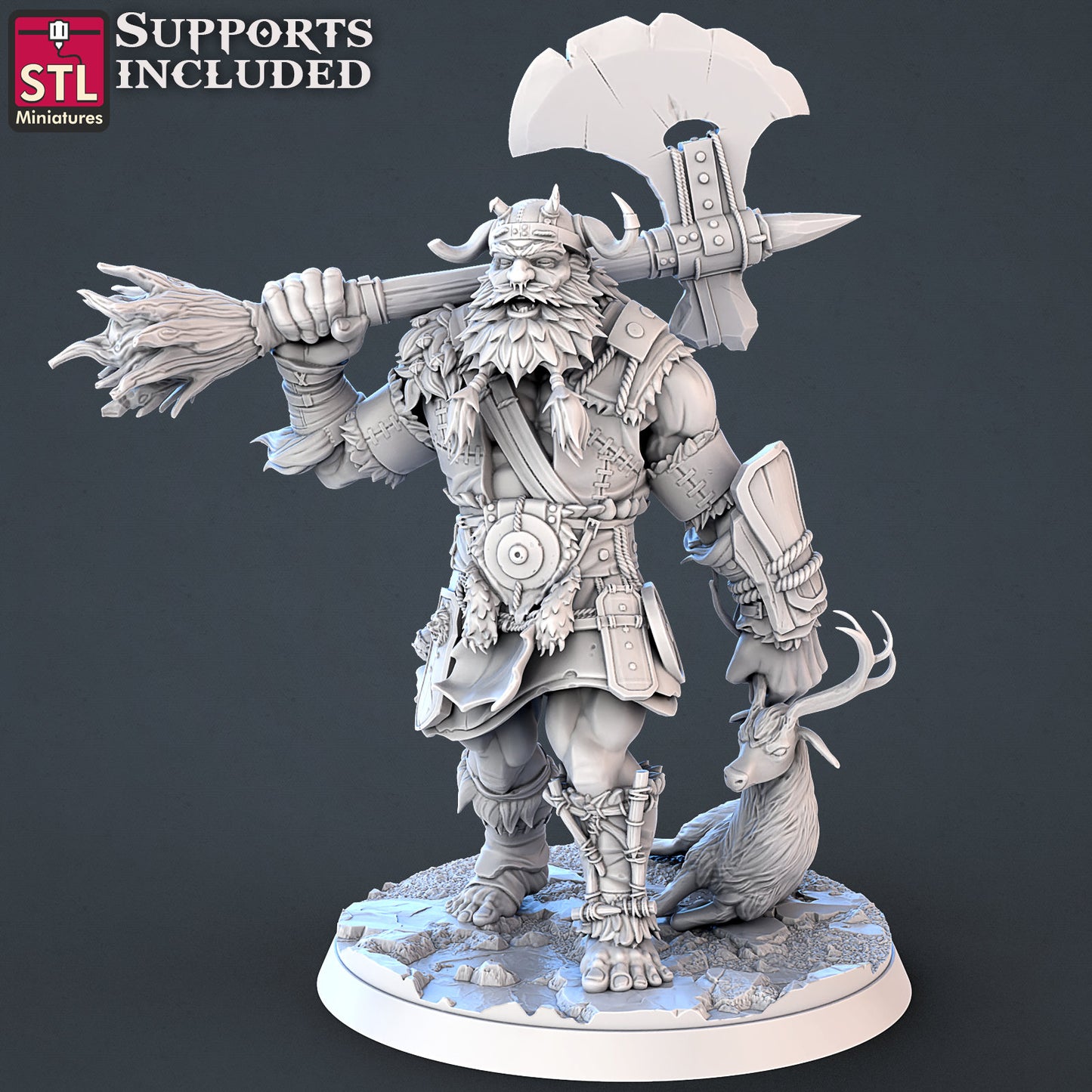 Frost Giant - Tabletop  miniature - Fantasy - 32mm - D&D  Resin Miniature