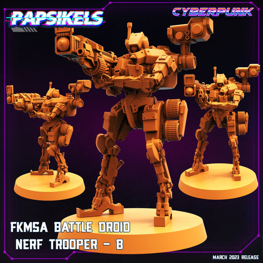 FKMSA Nerf Trooper B - Resin Miniature - Tabletop miniature - Fantasy Miniature - 32mm - D&D - Sci-fi Miniature - Papsikel
