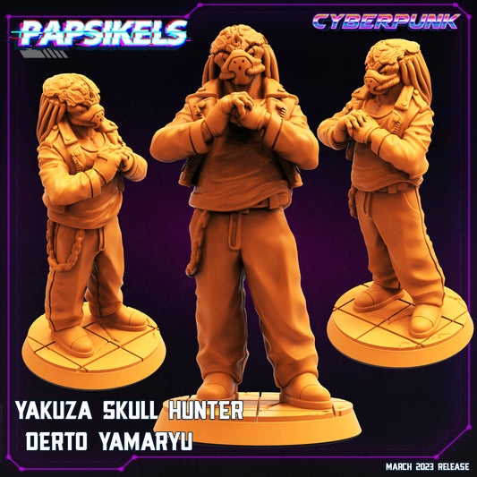 Yakuza Derto -  Resin Miniature - Tabletop  miniature - Fantasy Miniature - 32mm - D&D -  Sci-fi Miniature- Papsikel