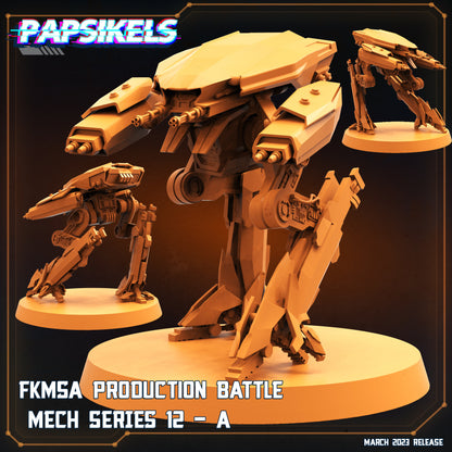 FKMSA Battle Mech Series -  Resin Miniature - Tabletop  miniature - Fantasy Miniature - 32mm - D&D -  Sci-fi Miniature - Papsikel