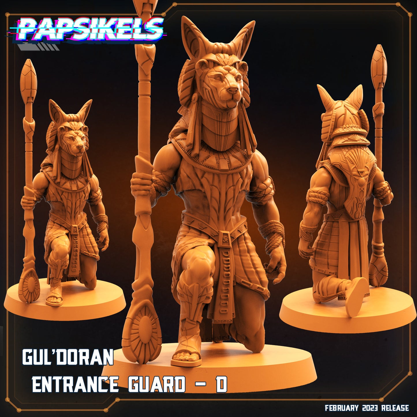 Guldoran Guard D -  Resin Miniature - Tabletop  miniature - Fantasy Miniature - 32mm - D&D -  Sci-fi Miniature- Papsikel