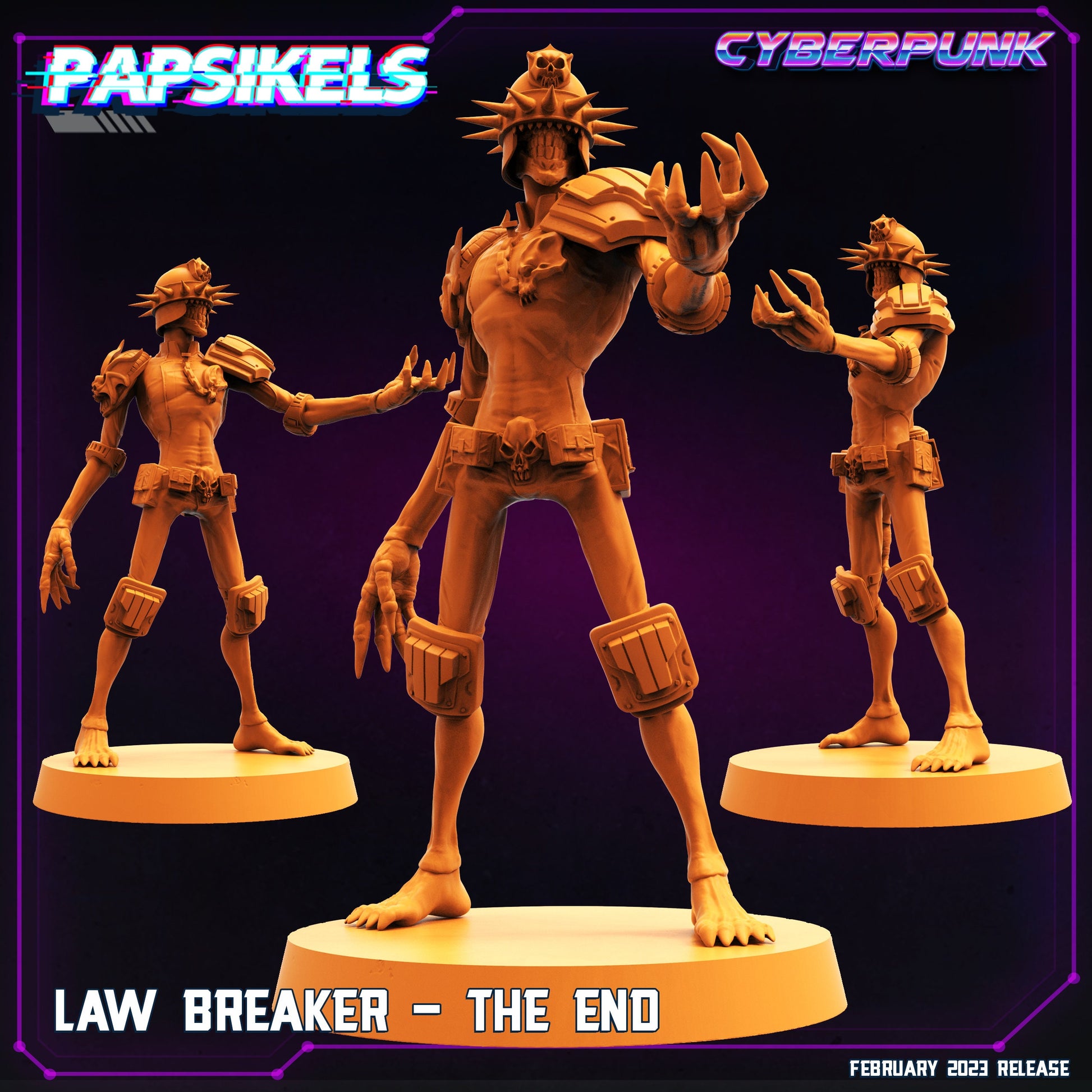 Law Breaker The End - Resin Miniature - Tabletop miniature - Fantasy Miniature - 32mm - D&D - Sci-fi Miniature - Papsikel
