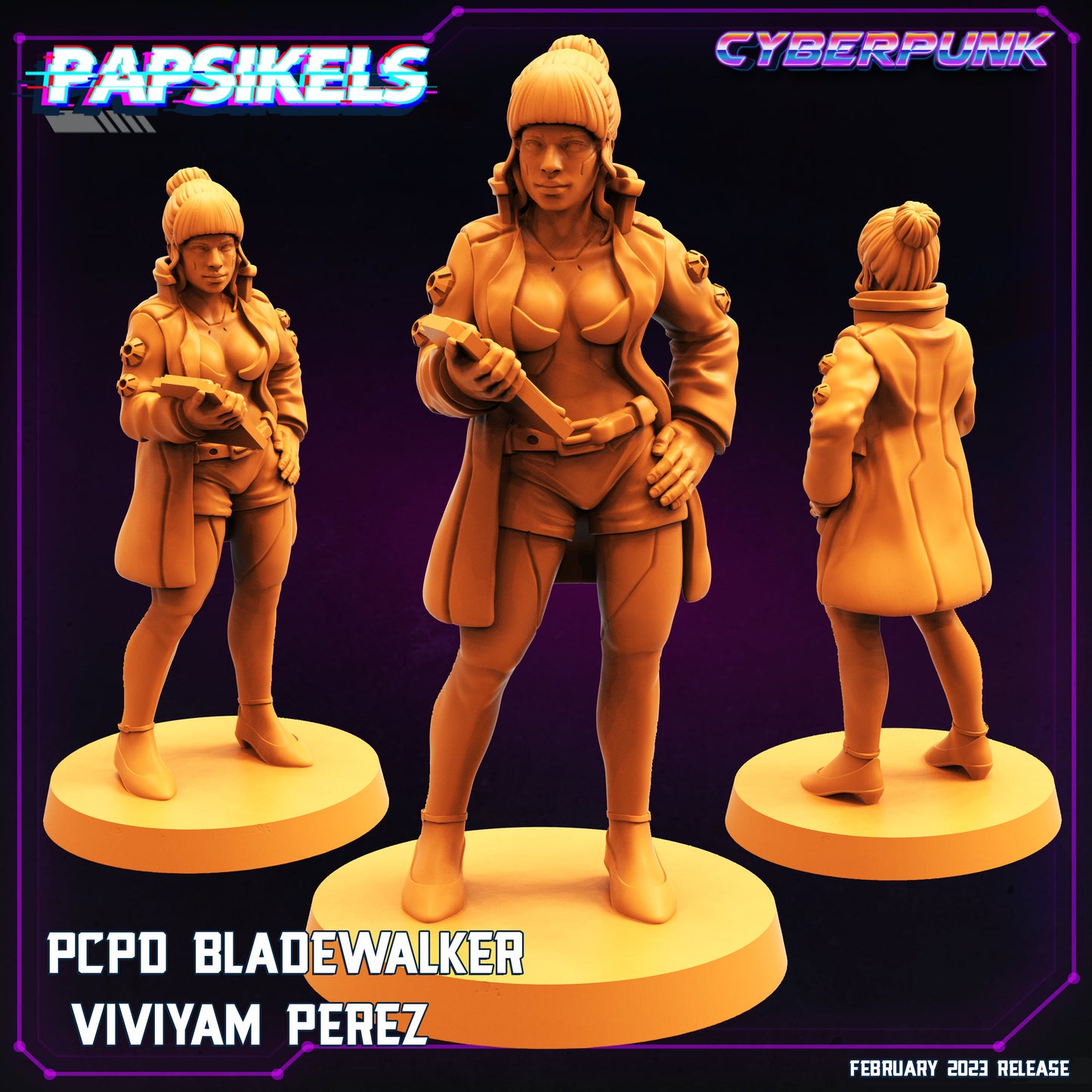 Viviyam Perez -  Resin Miniature - Tabletop  miniature - Fantasy Miniature - 32mm - D&D -  Sci-fi Miniature- Papsikel