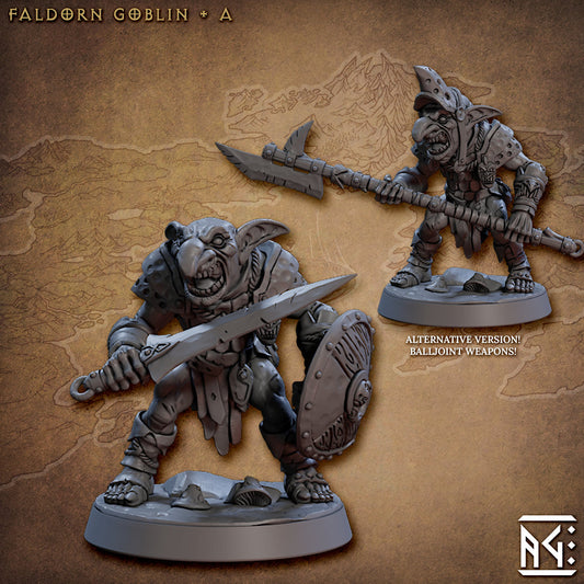 Faldorn Goblins - Tabletop  miniature - Fantasy - 32mm - D&D  Resin Miniature - Artisan Guild