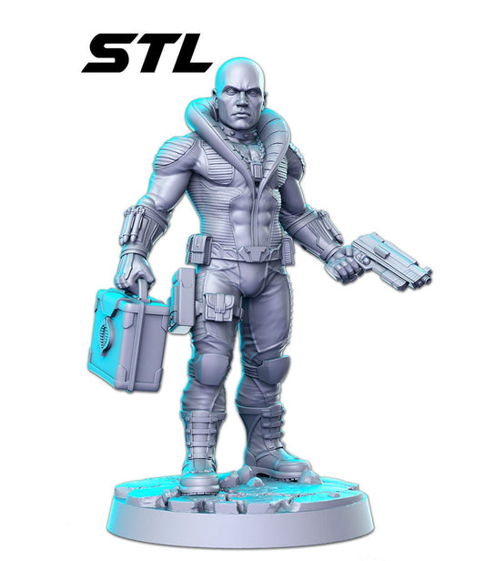 Gijoe Destro - 3D Printed Miniature - Fantasy Miniature - Tabletop Miniature - D&D - RN Estudio