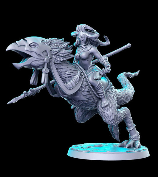 Rider of Loss - 3D Printed Miniature - Fantasy Miniature -Tabletop  Miniature - Tabletop Miniature - D&D - RN Estudio