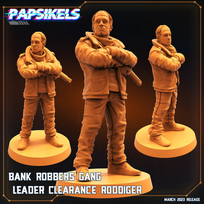 Bank Robbers -  Resin Miniature - Tabletop  miniature - Fantasy Miniature - 32mm - D&D -  Sci-fi Miniature- Papsikel