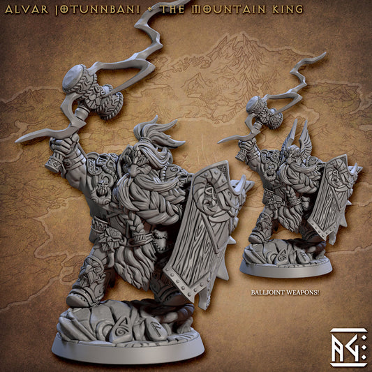 Alvar Jotunnbani - Tabletop  miniature - Fantasy - 32mm - D&D  Resin Miniature - Artisan Guild