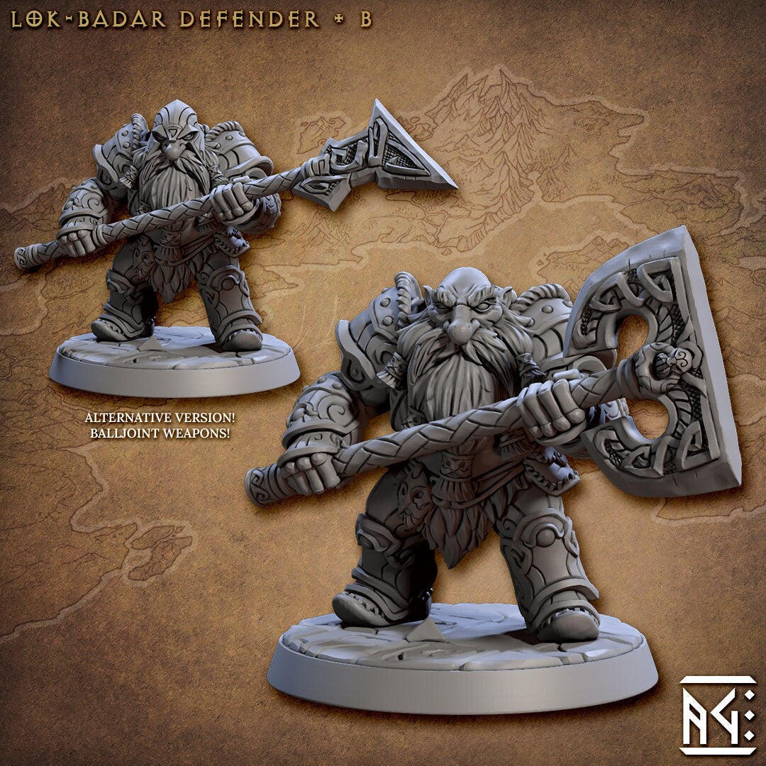 Lok Badar set - Tabletop  miniature - Fantasy - 32mm - D&D  Resin Miniature - Artisan Guild