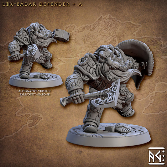 Lok Badar set - Tabletop  miniature - Fantasy - 32mm - D&D  Resin Miniature - Artisan Guild