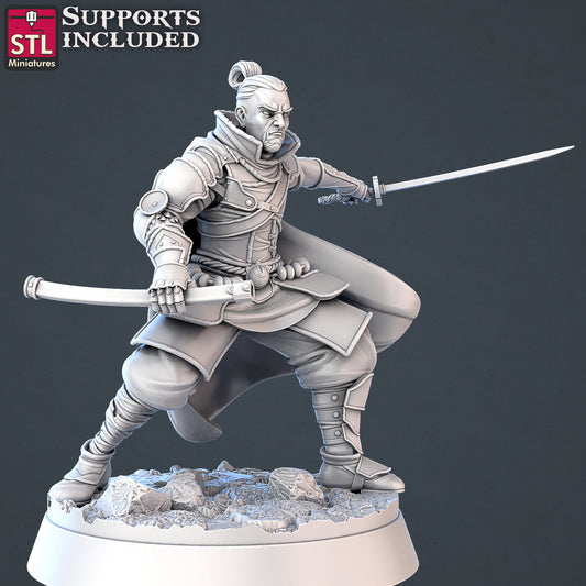 Dragon Hunter - Tabletop  miniature - Fantasy - 32mm - D&D  Resin Miniature