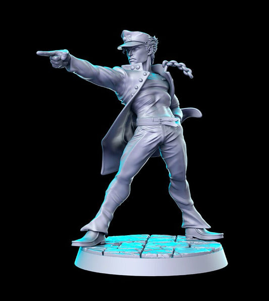 Jotaro - 3D Printed Miniature - Fantasy Miniature -Tabletop  Miniature - Tabletop Miniature - D&D - RN Estudio  DnD