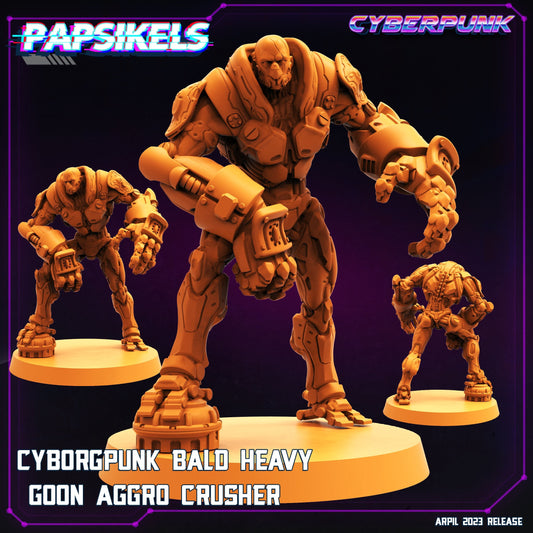 Cyborgpunk - Resin Miniature - Tabletop miniature - Fantasy Miniature - 32mm - D&D - Sci-fi Miniature - Papsikel