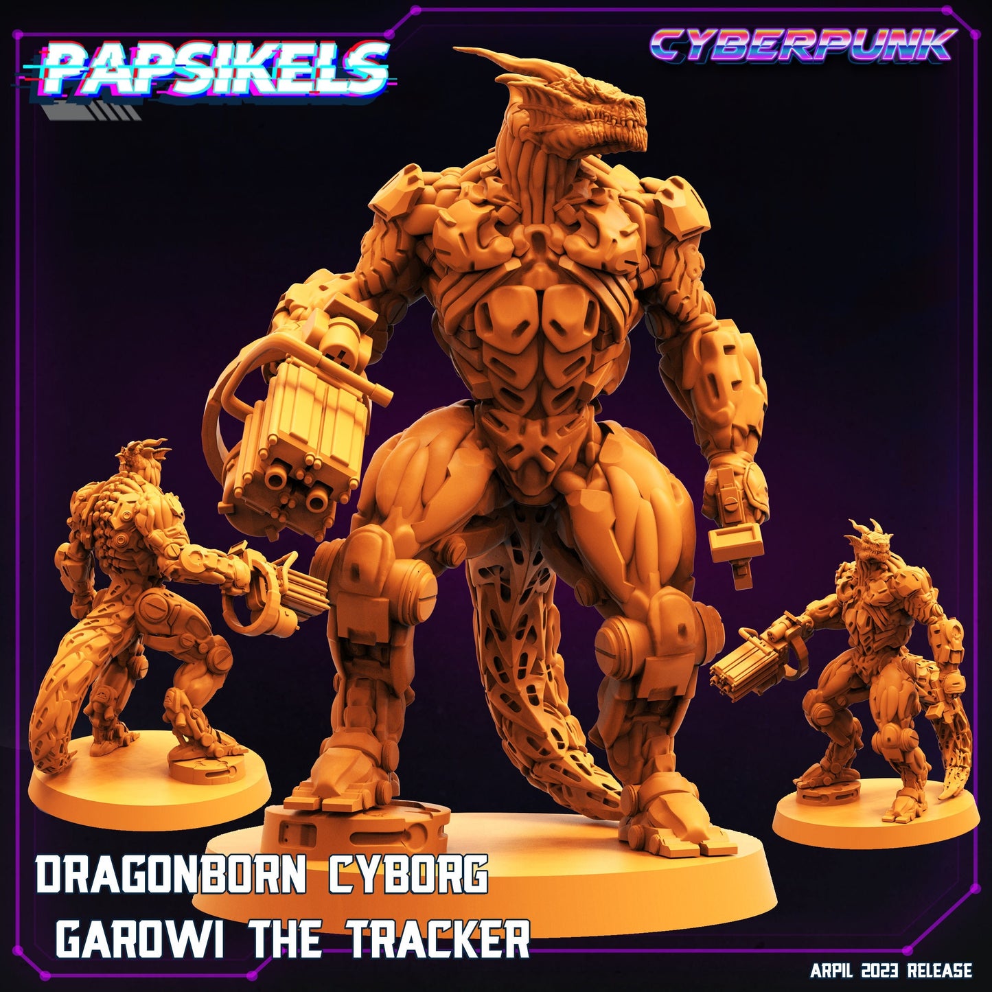 Dragonborn - Resin Miniature - Tabletop miniature - Fantasy Miniature - 32mm - D&D - Sci-fi Miniature - Papsikel