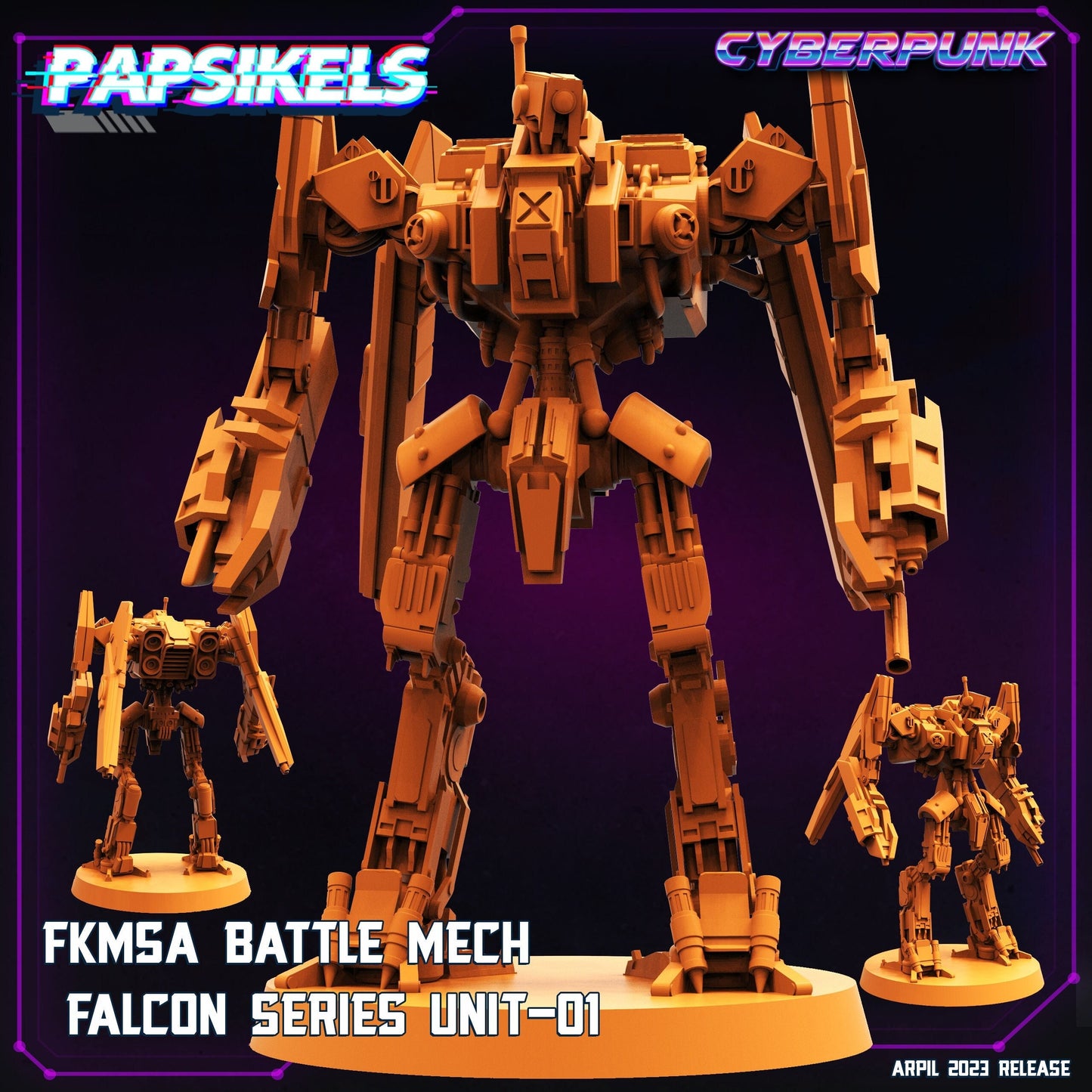 FKMSA Falcon - Resin Miniature - Tabletop miniature - Fantasy Miniature - 32mm - D&D - Sci-fi Miniature - Papsikel