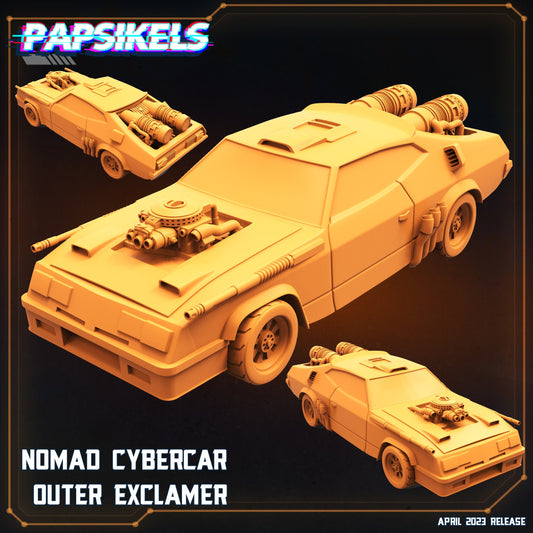 Nomad Cybercar -  Resin Miniature - Tabletop  miniature - Fantasy Miniature - 32mm - D&D -  Sci-fi Miniature - Papsikel