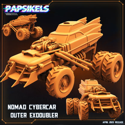 Nomad Cybercar Outer - Resin Miniature - Tabletop miniature - Fantasy Miniature - 32mm - D&D - Sci-fi Miniature - Papsikel- Papsikel