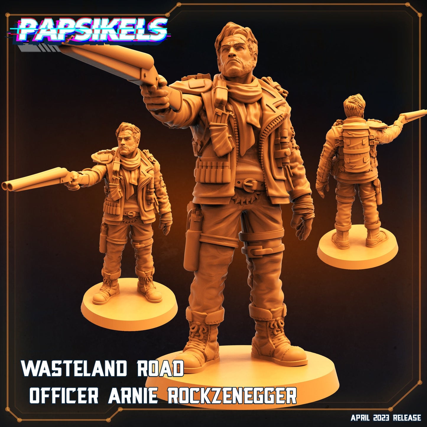 Westeland Road Officers -  Resin Miniature - Tabletop  miniature - Fantasy Miniature - 32mm - D&D -  Sci-fi Miniature - Papsikel