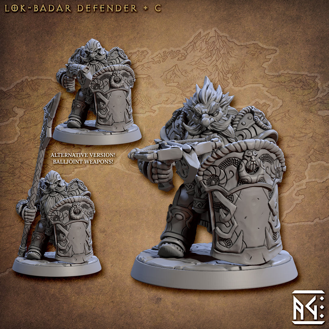 Lok Badar set - Tabletop  miniature - Fantasy - 32mm - D&D  Resin Miniature - Artisan Guild