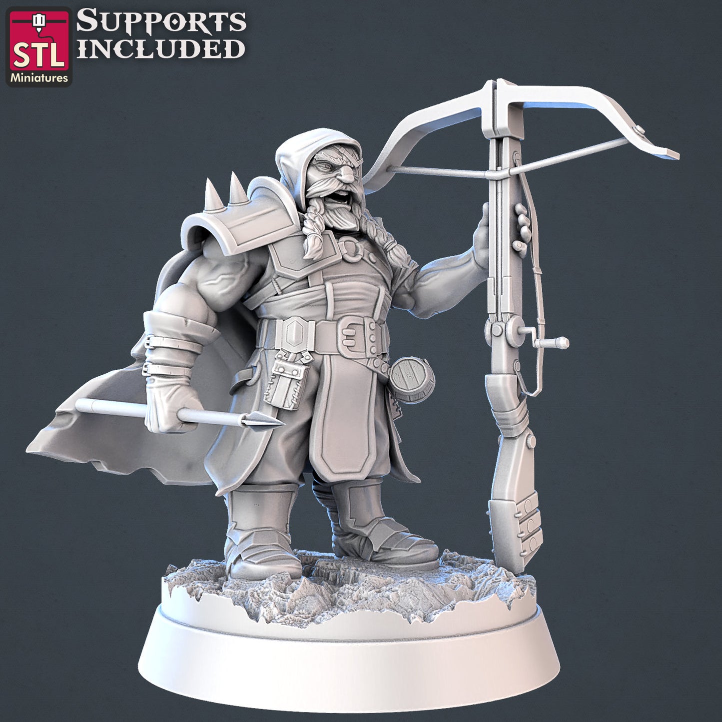 Dragon Hunter - Tabletop  miniature - Fantasy - 32mm - D&D  Resin Miniature