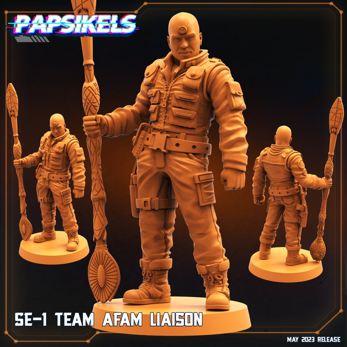 Se-1  -  Resin Miniature - Tabletop  miniature - Fantasy Miniature - 32mm - D&D -  Sci-fi Miniature - Papsikel