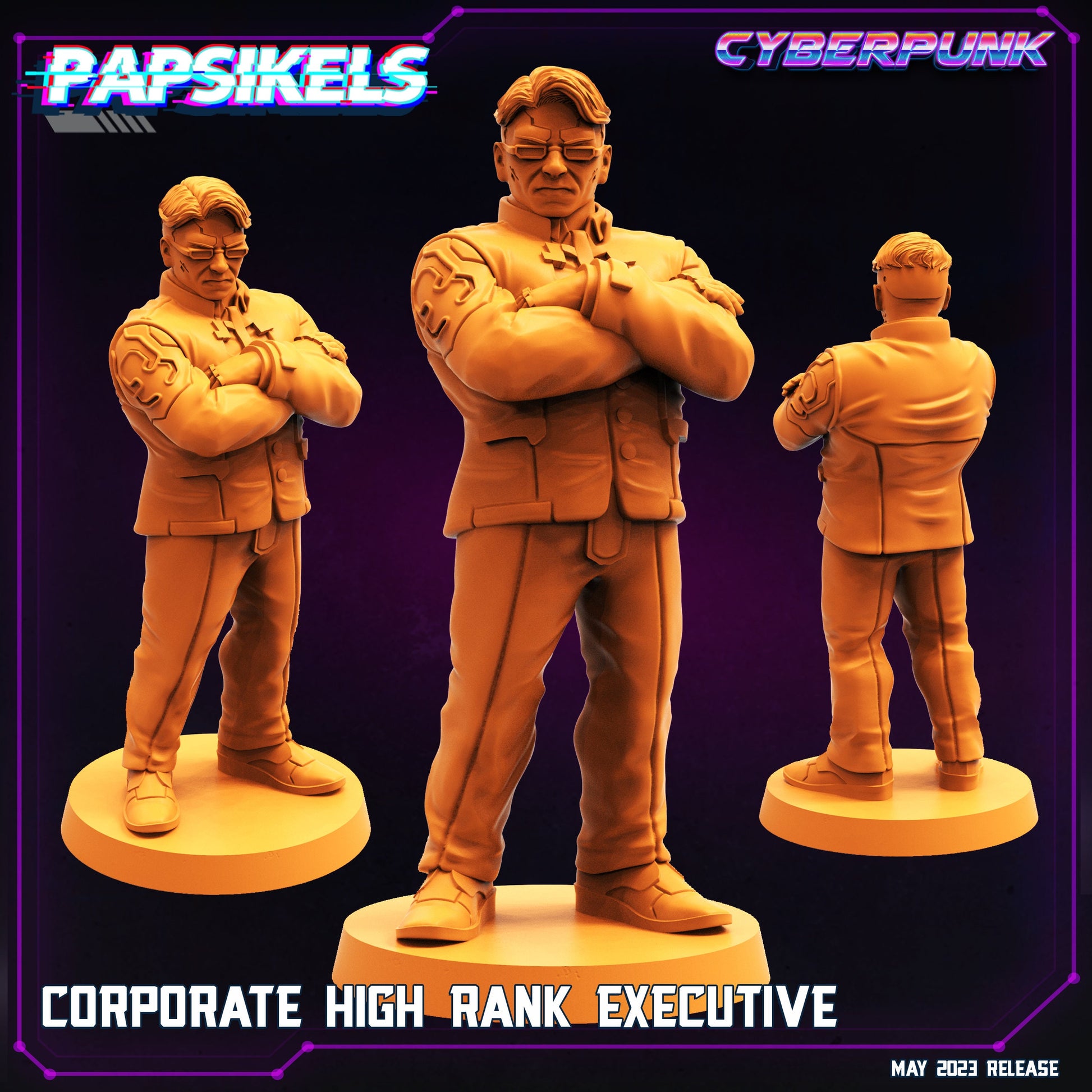 Corporate Executive - Resin Miniature - Tabletop miniature - Fantasy Miniature - 32mm - D&D - Sci-fi Miniature - Papsikel