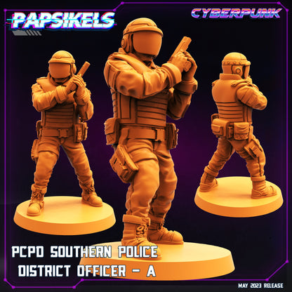 PCPD Police Officer - Resin Miniature - Tabletop miniature - Fantasy Miniature - 32mm - D&D - Sci-fi Miniature - Papsikel