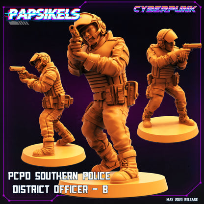 PCPD Police Officer -  Resin Miniature - Tabletop  miniature - Fantasy Miniature - 32mm - D&D -  Sci-fi Miniature - Papsikel