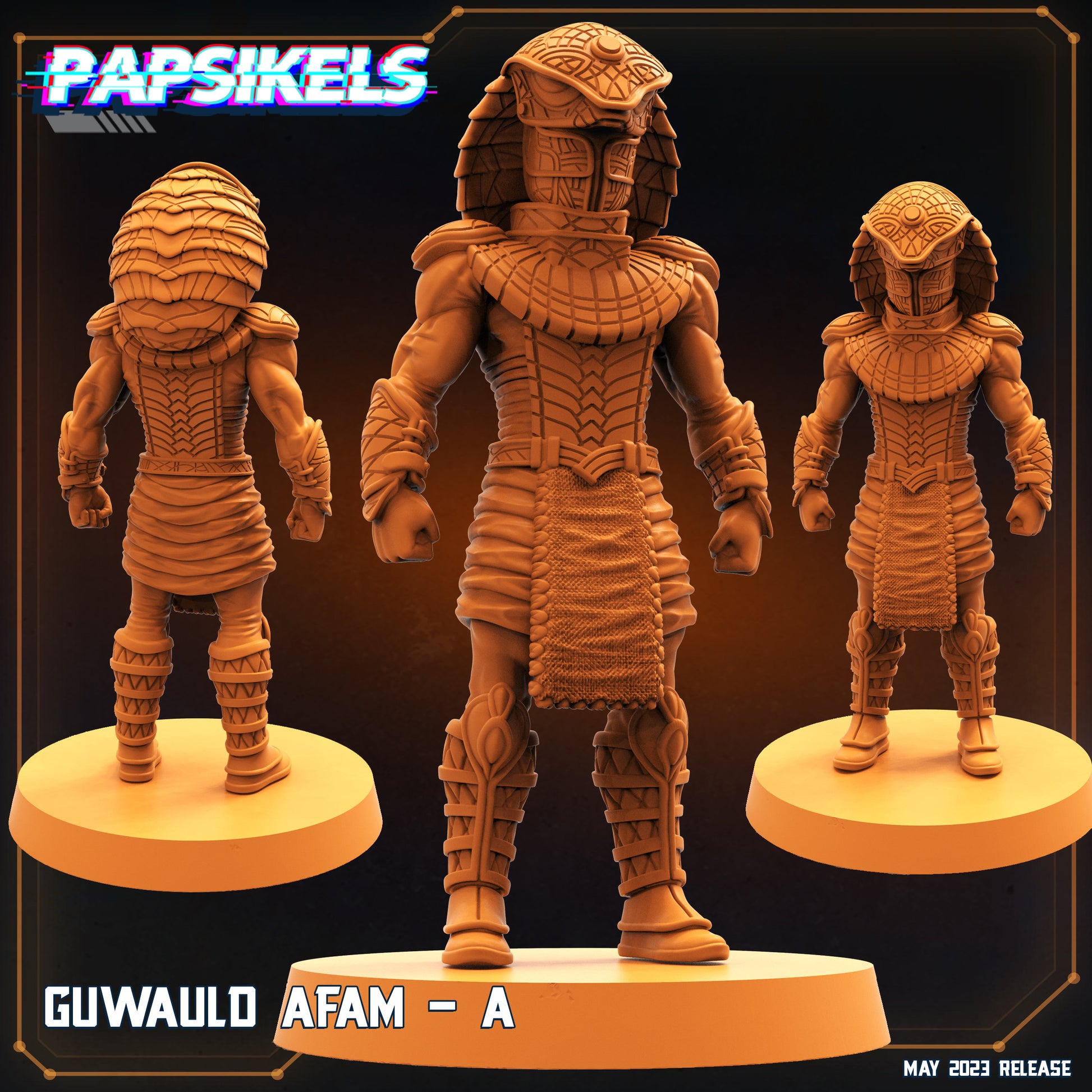 Guwauld - Resin Miniature - Tabletop miniature - Fantasy Miniature - 32mm - D&D - Sci-fi Miniature - Papsikel