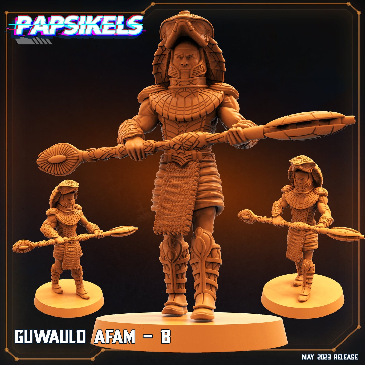 Guwauld - Resin Miniature - Tabletop miniature - Fantasy Miniature - 32mm - D&D - Sci-fi Miniature - Papsikel