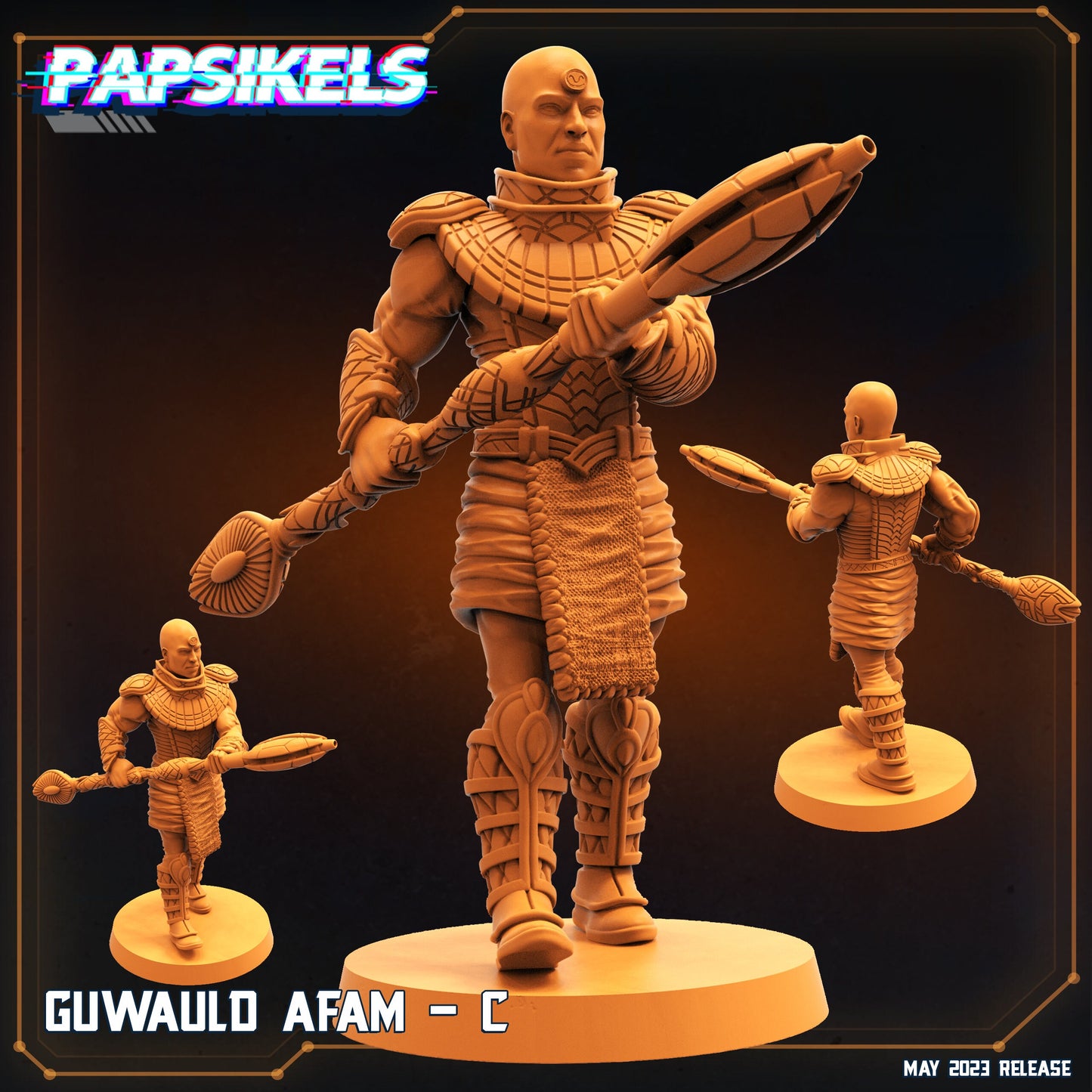 Guwauld - Resin Miniature - Tabletop miniature - Fantasy Miniature - 32mm - D&D - Sci-fi Miniature - Papsikel