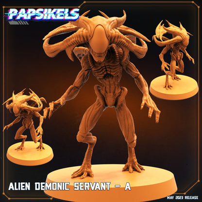 Alien Servant - Resin Miniature - Tabletop miniature - Fantasy Miniature - 32mm - D&D - Sci-fi Miniature - Papsikel