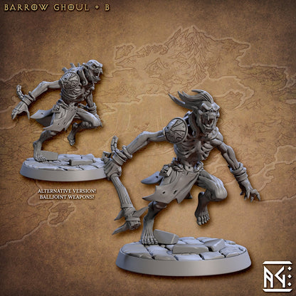 Barrow Ghoul - Tabletop  miniature - Fantasy - 32mm - D&D  Resin Miniature - Artisan Guild