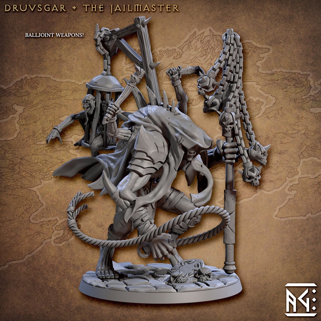 Druvsgar - Tabletop  miniature - Fantasy - 32mm - D&D  Resin Miniature - Artisan Guild