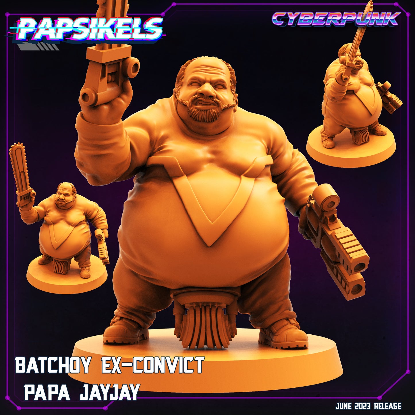 Papa Jayjay -  Resin Miniature - Tabletop  miniature - Fantasy Miniature - 32mm - D&D -  Sci-fi Miniature - Papsikel