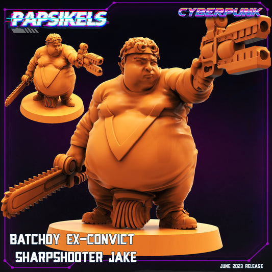 Sharpshooter Jake -  Resin Miniature - Tabletop  miniature - Fantasy Miniature - 32mm - D&D -  Sci-fi Miniature - Papsikel