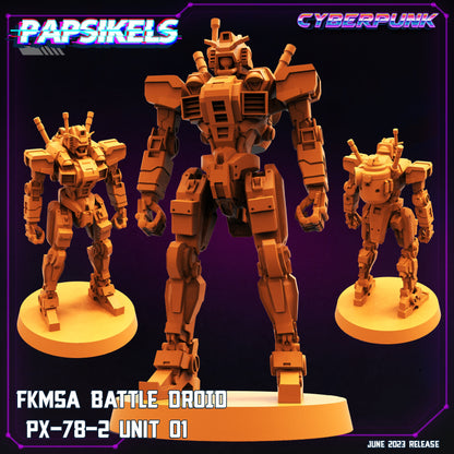 Fkmsa PX-78-2 - Resin Miniature - Tabletop miniature - Fantasy Miniature - 32mm - D&D - Sci-fi Miniature - Papsikel