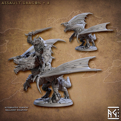 Assault Dragons - 3D Printed Miniature - D&D - Artisan Guild