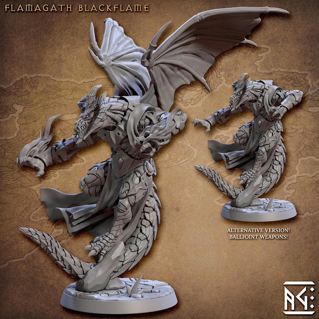 Flamagath - 3D Printed Miniature - D&D - Artisan Guild