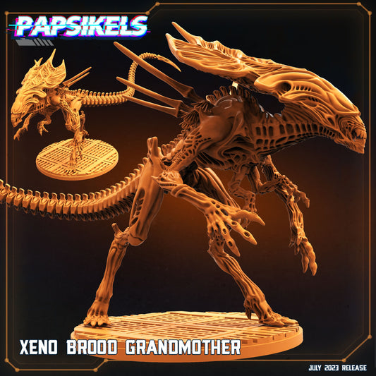 Xeno Brood Grandmother - Resin Miniature - Tabletop miniature - Fantasy Miniature - 32mm - D&D - Sci-fi Miniature - Papsikel