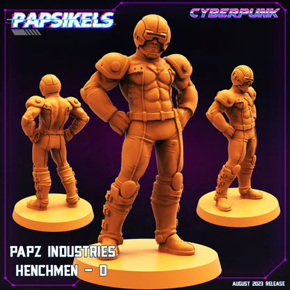 Papz Industries Henchmen -  Resin Miniature - Tabletop  miniature - Fantasy Miniature - 32mm - D&D -  Sci-fi Miniature - Papsikel