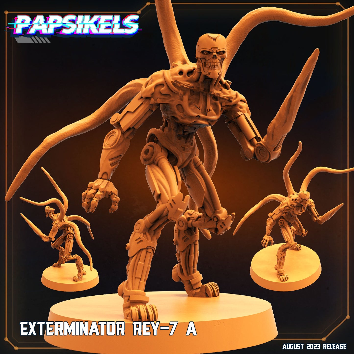 Exterminator Rey -  Resin Miniature - Tabletop  miniature - Fantasy Miniature - 32mm - D&D -  Sci-fi Miniature - Papsikel