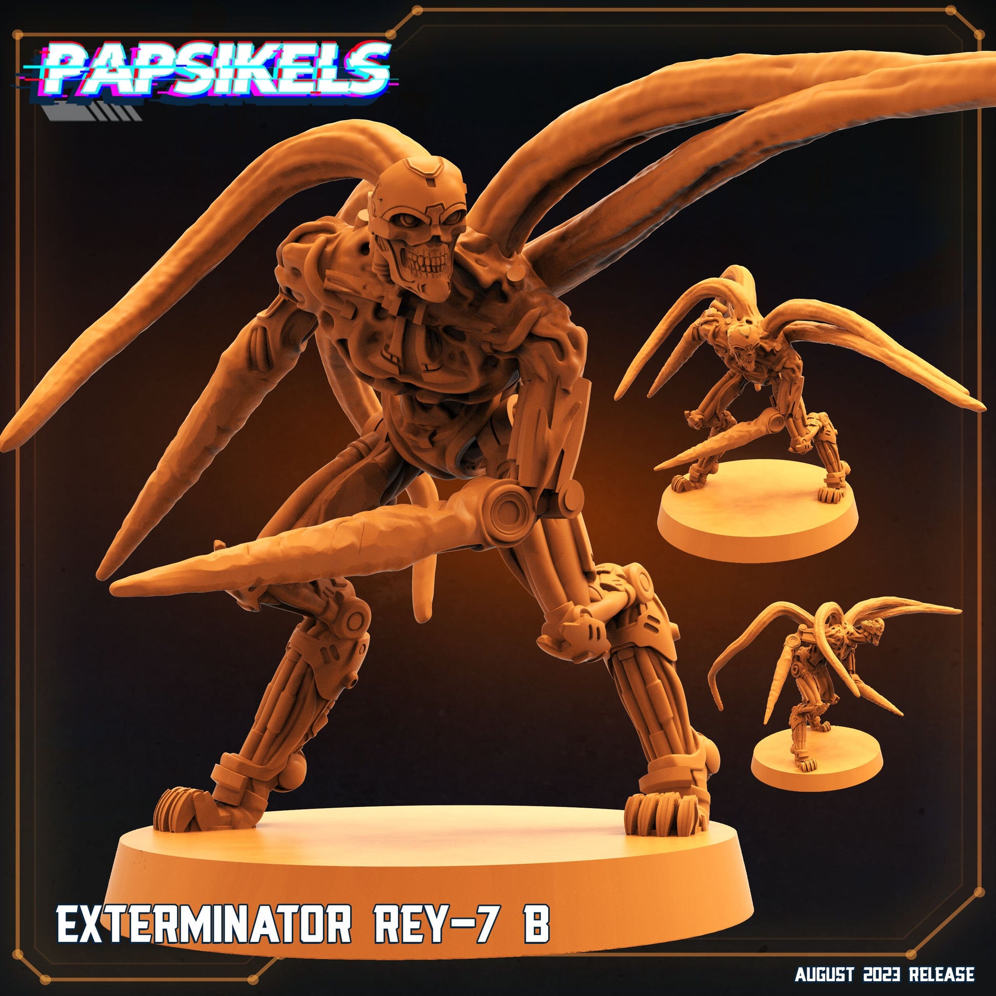 Exterminator Rey - Resin Miniature - Tabletop miniature - Fantasy Miniature - 32mm - D&D - Sci-fi Miniature - Papsikel