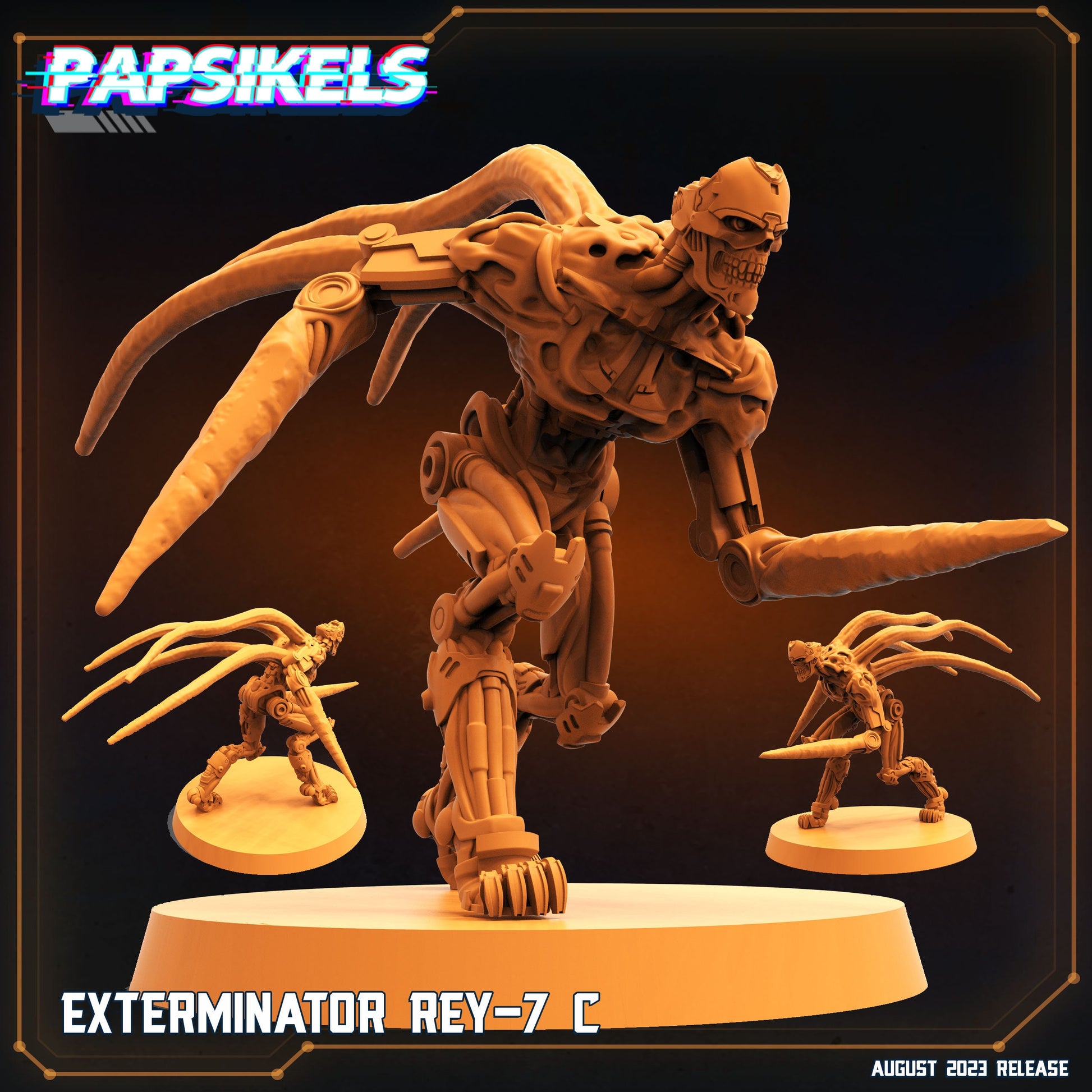 Exterminator Rey - Resin Miniature - Tabletop miniature - Fantasy Miniature - 32mm - D&D - Sci-fi Miniature - Papsikel