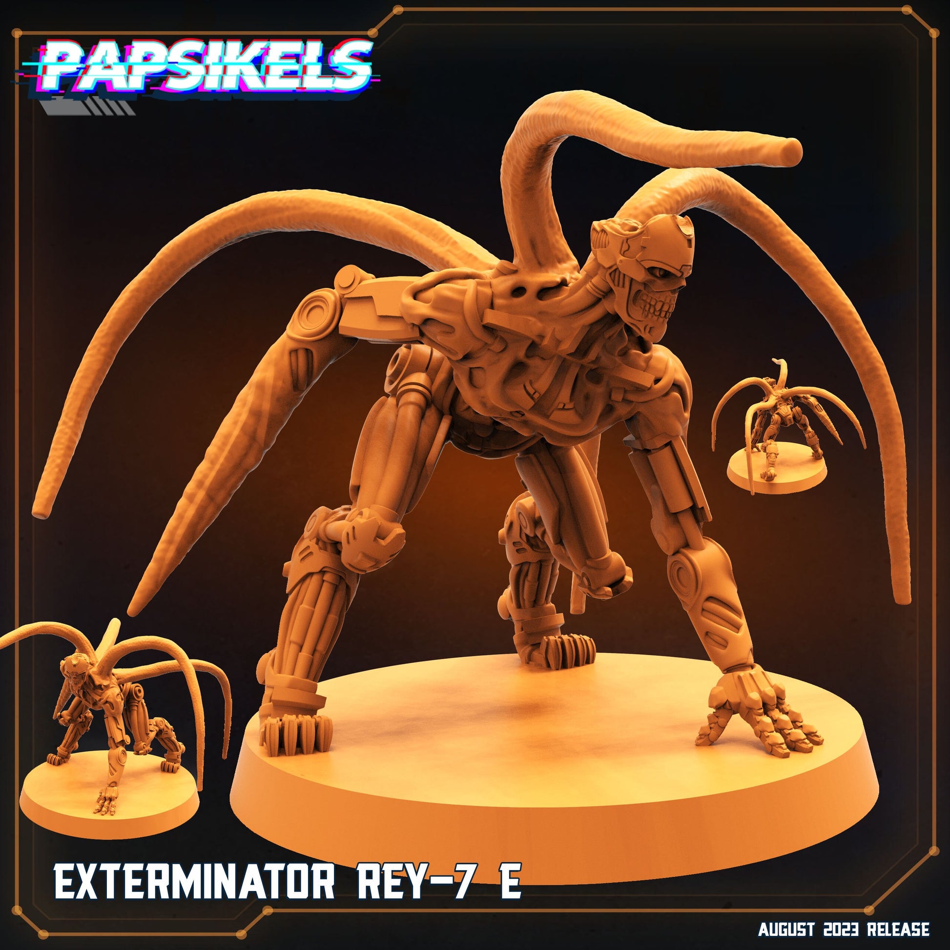 Exterminator Rey - Resin Miniature - Tabletop miniature - Fantasy Miniature - 32mm - D&D - Sci-fi Miniature - Papsikel