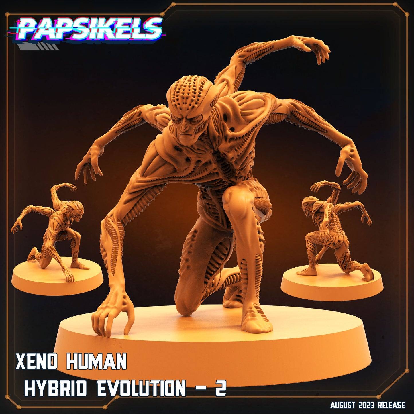 Hybrid Evolution -  Resin Miniature - Tabletop  miniature - Fantasy Miniature - 32mm - D&D -  Sci-fi Miniature - Papsikel