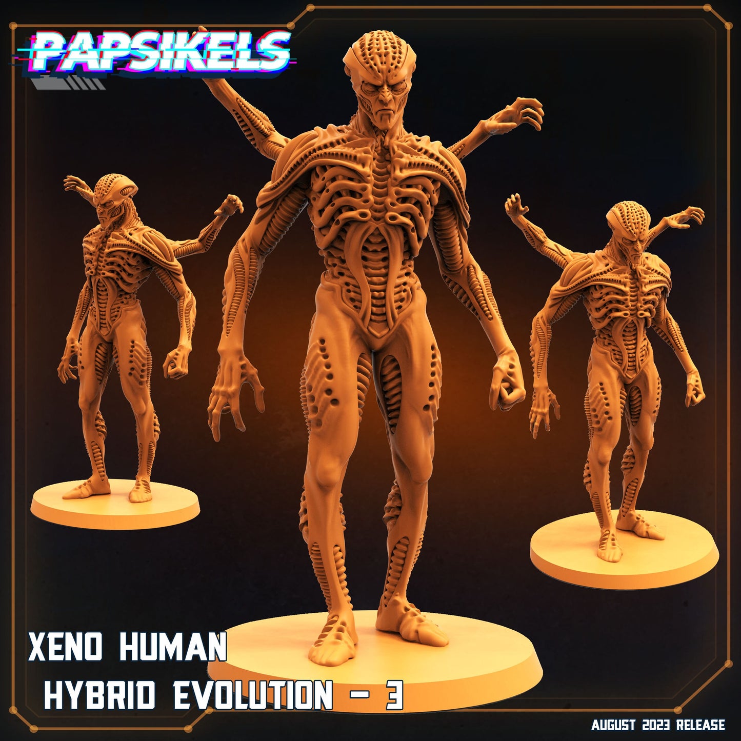 Hybrid Evolution -  Resin Miniature - Tabletop  miniature - Fantasy Miniature - 32mm - D&D -  Sci-fi Miniature - Papsikel