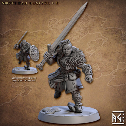Huskarl - 3D Printed Miniature - Fantasy Miniature -Tabletop Miniature - Tabletop Miniature - D&D - Artisan Guild DnD