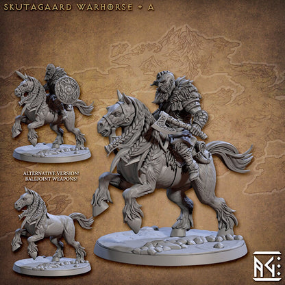 Warhorses - 3D Printed Miniature - Fantasy Miniature -Tabletop  Miniature - Tabletop Miniature - D&D - Artisan Guild